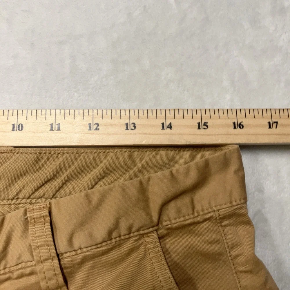 Nudie Jeans Co Luke Chino Shorts Mens 30 Fit 32 Camel Brown Camp Cotton 1010817